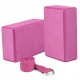 2 Pack Yoga Blocks and Yoga Strap Set Non-Slip EVA Foam Fitness Blocks for Yoga Pilates Fitness Training 2 Pack Yoga Blocks and Yoga Strap Set Non-Slip EVA Foam Fitness Blocks for Yoga Pilates Fitness Training