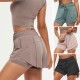 2 in 1 Women Sport Shorts Elastic Waist Quick Dry Gym Workout Yoga Short Pants 2 in 1 Women Sport Shorts Elastic Waist Quick Dry Gym Workout Yoga Short Pants