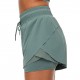 2 in 1 Women Sport Shorts Elastic Waist Quick Dry Gym Workout Yoga Short Pants 2 in 1 Women Sport Shorts Elastic Waist Quick Dry Gym Workout Yoga Short Pants