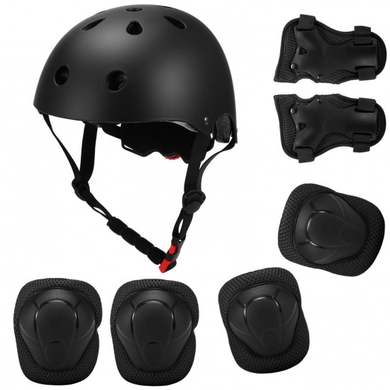 Kids 7 in 1 Helmet and Pads Set Adjustable Kids Knee Pads Elbow Pads Wrist Guards for Scooter Skateboard Roller Skating Cycling Kids 7 in 1 Helmet and Pads Set Adjustable Kids Knee Pads Elbow Pads Wrist Guards for Scooter Skateboard Roller Skating Cycling
