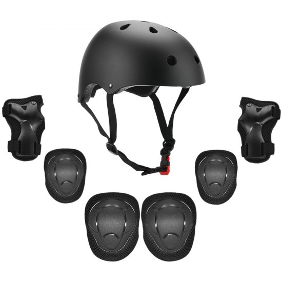 Kids 7 in 1 Helmet and Pads Set Adjustable Kids Knee Pads Elbow Pads Wrist Guards for Scooter Skateboard Roller Skating Cycling Kids 7 in 1 Helmet and Pads Set Adjustable Kids Knee Pads Elbow Pads Wrist Guards for Scooter Skateboard Roller Skating Cycling