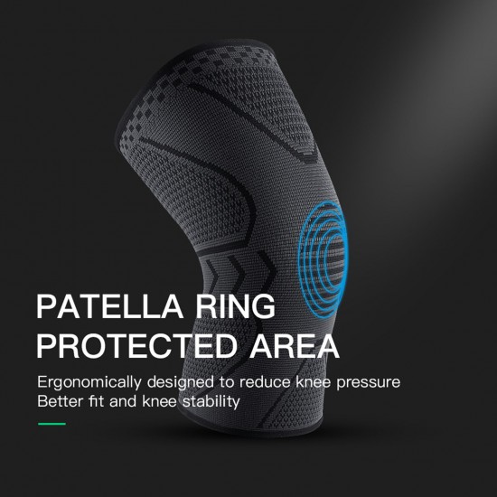 1PCS Kneepads Knee Support Protector with Silicone Design and Flexible Elastic Fitness Soft Breathable for Outdoor Activities Hiking Climbing Running Cycling Yoga 1PCS Kneepads Knee Support Protector with Silicone Design and Flexible Elastic Fitness Soft Breathable for Outdoor Activities Hiking Climbing Running Cycling Yoga