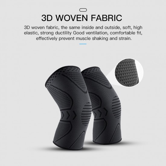 1PCS Kneepads Knee Support Protector with Silicone Design and Flexible Elastic Fitness Soft Breathable for Outdoor Activities Hiking Climbing Running Cycling Yoga 1PCS Kneepads Knee Support Protector with Silicone Design and Flexible Elastic Fitness Soft Breathable for Outdoor Activities Hiking Climbing Running Cycling Yoga