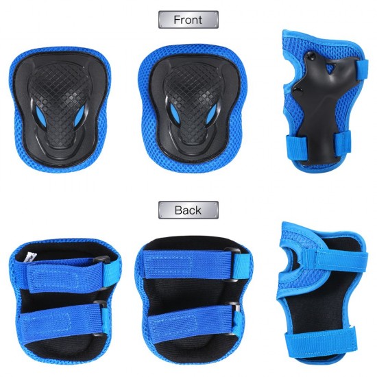 Kids Knee Pads Set 6 in 1 Protective Gear Kit Knee Elbow Pads with Wrist Guards Children Sports Safety Protection Pads for Cycling Roller Skating Kids Knee Pads Set 6 in 1 Protective Gear Kit Knee Elbow Pads with Wrist Guards Children Sports Safety Protection Pads for Cycling Roller Skating