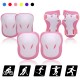 Kids Knee Pads Set 6 in 1 Protective Gear Kit Knee Elbow Pads with Wrist Guards Children Sports Safety Protection Pads for Cycling Roller Skating Kids Knee Pads Set 6 in 1 Protective Gear Kit Knee Elbow Pads with Wrist Guards Children Sports Safety Protection Pads for Cycling Roller Skating