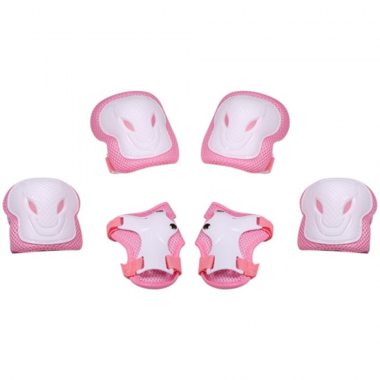Kids Knee Pads Set 6 in 1 Protective Gear Kit Knee Elbow Pads with Wrist Guards Children Sports Safety Protection Pads for Cycling Roller Skating Kids Knee Pads Set 6 in 1 Protective Gear Kit Knee Elbow Pads with Wrist Guards Children Sports Safety Protection Pads for Cycling Roller Skating