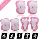 Kids Knee Pads Set 6 in 1 Protective Gear Kit Knee Elbow Pads with Wrist Guards Children Sports Safety Protection Pads for Cycling Roller Skating Kids Knee Pads Set 6 in 1 Protective Gear Kit Knee Elbow Pads with Wrist Guards Children Sports Safety Protection Pads for Cycling Roller Skating