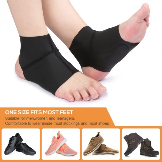 1 Pair Arch Support Brace with Gel Ankle Protector Flat Foot Socks with Gel Inserts Insole Cushion for Ankle Arch Pain Relief 1 Pair Arch Support Brace with Gel Ankle Protector Flat Foot Socks with Gel Inserts Insole Cushion for Ankle Arch Pain Relief