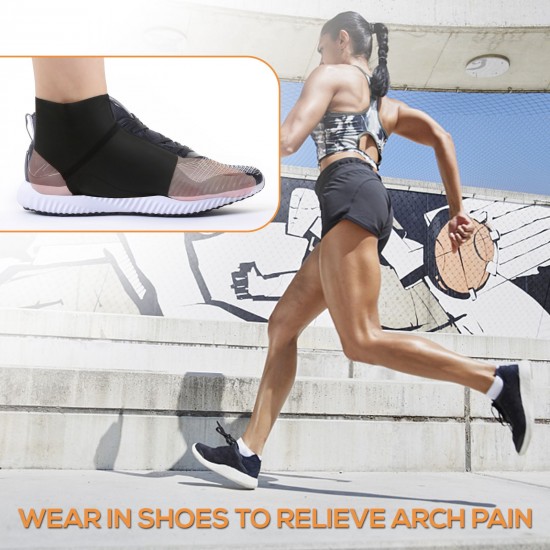 1 Pair Arch Support Brace with Gel Ankle Protector Flat Foot Socks with Gel Inserts Insole Cushion for Ankle Arch Pain Relief 1 Pair Arch Support Brace with Gel Ankle Protector Flat Foot Socks with Gel Inserts Insole Cushion for Ankle Arch Pain Relief