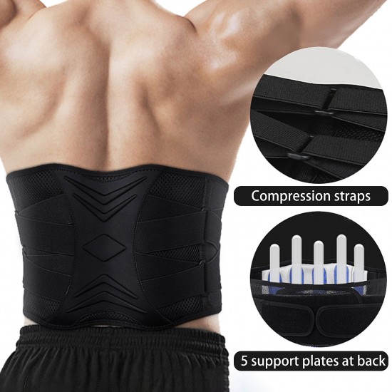 Men Women Back Brace Quick Fastening Tape Breathable Running Yoga Fitness Back Support Men Women Back Brace Quick Fastening Tape Breathable Running Yoga Fitness Back Support