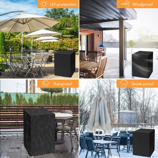 Waterproof Patio Chair Cover Oxford Stackable Chair Cover Outdoor Bar Stools Covers UV Resistant Garden Furniture Cover Waterproof Patio Chair Cover Oxford Stackable Chair Cover Outdoor Bar Stools Covers UV Resistant Garden Furniture Cover