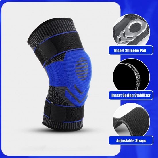 Knee Brace Sport Knee Sleeve Joint Support with Patella Pad for Running Tennis Basketball Hiking Knee Brace Sport Knee Sleeve Joint Support with Patella Pad for Running Tennis Basketball Hiking