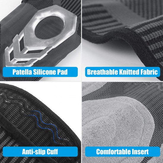 Knee Brace Sport Knee Sleeve Joint Support with Patella Pad for Running Tennis Basketball Hiking Knee Brace Sport Knee Sleeve Joint Support with Patella Pad for Running Tennis Basketball Hiking