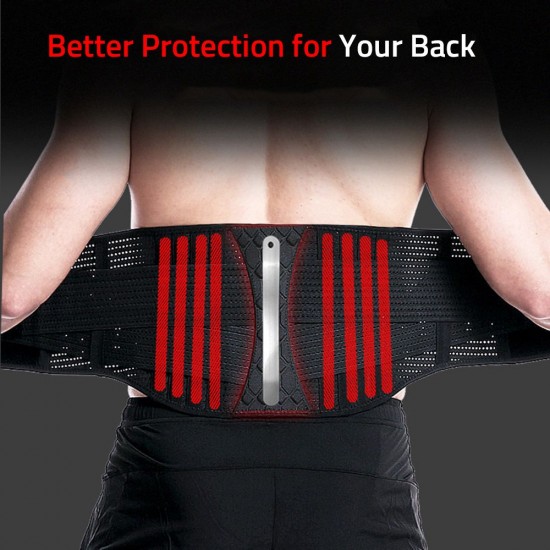 Sports Back Support Brace Breathable Waist Support Belt Adjustable Pain Relief Belt Waist Protective Belt Sports Back Support Brace Breathable Waist Support Belt Adjustable Pain Relief Belt Waist Protective Belt