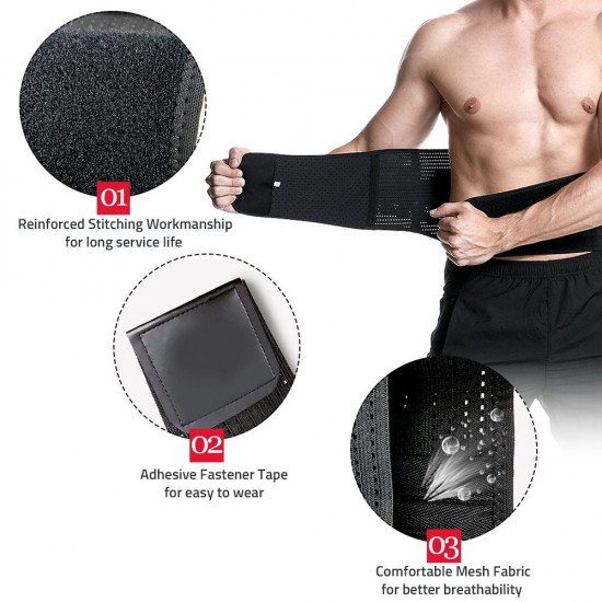 Sports Back Support Brace Breathable Waist Support Belt Adjustable Pain Relief Belt Waist Protective Belt Sports Back Support Brace Breathable Waist Support Belt Adjustable Pain Relief Belt Waist Protective Belt