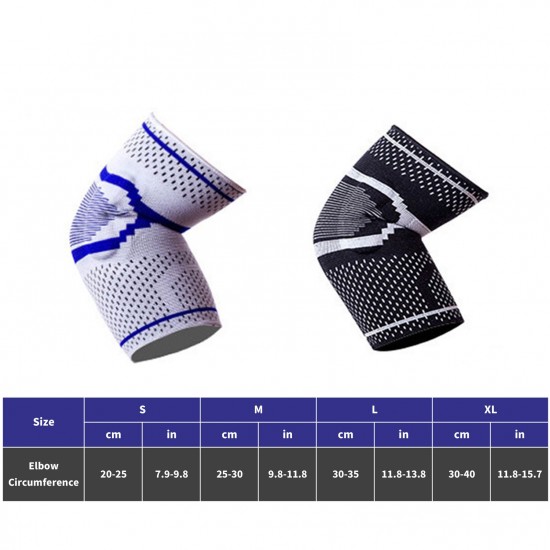 Sports Elbow Protector Sleeve Silicone Elbow Protective Brace High Elastic Elbow Brace for Cycling Basketball Tennis Gyms Sports Elbow Protector Sleeve Silicone Elbow Protective Brace High Elastic Elbow Brace for Cycling Basketball Tennis Gyms