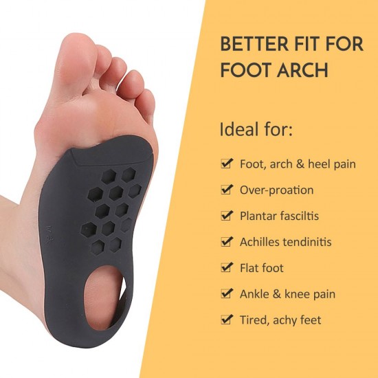 Orthotic Shoe Inserts Arch Support Foot Insoles for Plantar Fasciitis Flat Feet Heel Pain Relief Orthotic Shoe Inserts Arch Support Foot Insoles for Plantar Fasciitis Flat Feet Heel Pain Relief