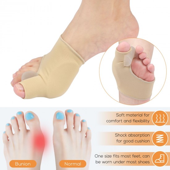 2 Pairs Bunion Corrector Gel Bunion Pads Sleeves Brace Bunion Relief Big Toe Separator for Big Toe Joint Pain Relief 2 Pairs Bunion Corrector Gel Bunion Pads Sleeves Brace Bunion Relief Big Toe Separator for Big Toe Joint Pain Relief