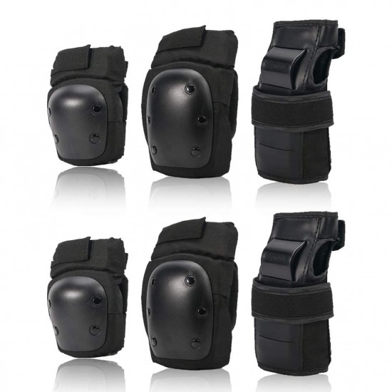 6Pcs/Set 2 Wrist Guards + 2 Elbow Pads + 2 Knee Pads Thicken Shell Impact Resistance Outdoor Sports All-around Protection 6Pcs/Set 2 Wrist Guards + 2 Elbow Pads + 2 Knee Pads Thicken Shell Impact Resistance Outdoor Sports All-around Protection
