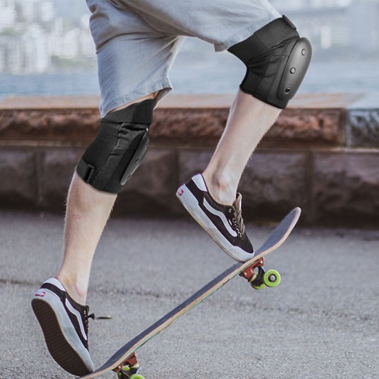 6Pcs/Set 2 Wrist Guards + 2 Elbow Pads + 2 Knee Pads Thicken Shell Impact Resistance Outdoor Sports All-around Protection 6Pcs/Set 2 Wrist Guards + 2 Elbow Pads + 2 Knee Pads Thicken Shell Impact Resistance Outdoor Sports All-around Protection