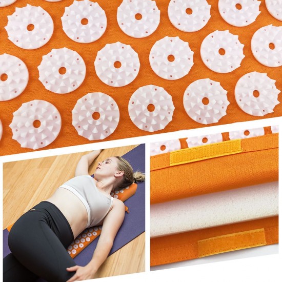 Acupuncture Mat Pillow Set Acupressure Mat Cushion Massage Pillow Pad for Full Body Massage Cushion Acupuncture Mat Pillow Set Acupressure Mat Cushion Massage Pillow Pad for Full Body Massage Cushion