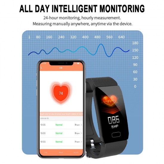 Q1 Smart Bracelet 1.14 inches Color Screen Sports Bracelet Smartband BT 4.0 Fitness Tracker IP67 Waterproof Smart Wristband for IOS/Android Smartphones Q1 Smart Bracelet 1.14 inches Color Screen Sports Bracelet Smartband BT 4.0 Fitness Tracker IP67 Waterproof Smart Wristband for IOS/Android Smartphones
