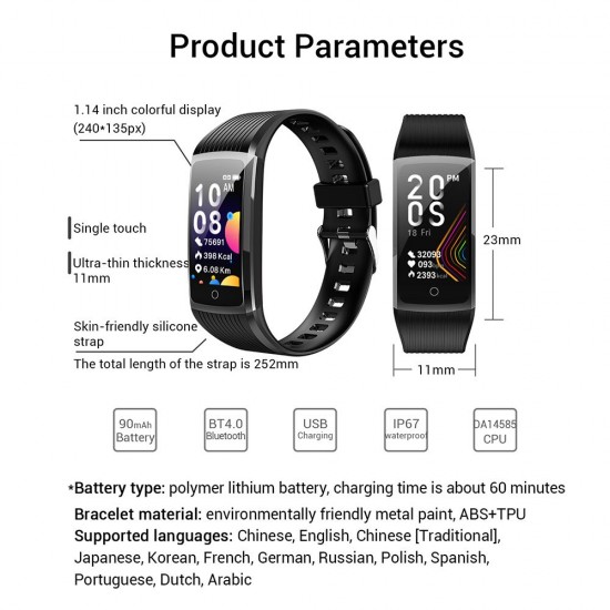 R12 Fashion Silica Gel TPU Intelligent Sport Bracelet USB Charge BT Step Counting Waterproof Heart Rate Monitoring Bracelet R12 Fashion Silica Gel TPU Intelligent Sport Bracelet USB Charge BT Step Counting Waterproof Heart Rate Monitoring Bracelet