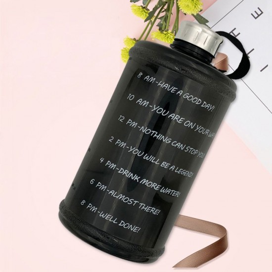 2.2L Motivation Water Bottle with Time Marker Outdoor Camping Hiking Backpacking Fitness Workout Sports Bottle 2.2L Motivation Water Bottle with Time Marker Outdoor Camping Hiking Backpacking Fitness Workout Sports Bottle