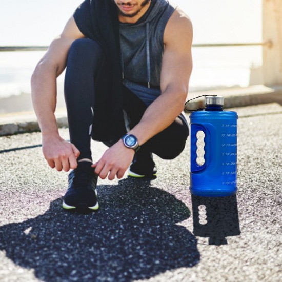 2.2L Motivation Water Bottle with Time Marker Outdoor Camping Hiking Backpacking Fitness Workout Sports Bottle 2.2L Motivation Water Bottle with Time Marker Outdoor Camping Hiking Backpacking Fitness Workout Sports Bottle