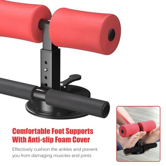Portable Suction Sit Up Bar with Elastic Tension Rope 4 Adjustable Heights Push Up Trainer Muscle Training Equipment Portable Suction Sit Up Bar with Elastic Tension Rope 4 Adjustable Heights Push Up Trainer Muscle Training Equipment