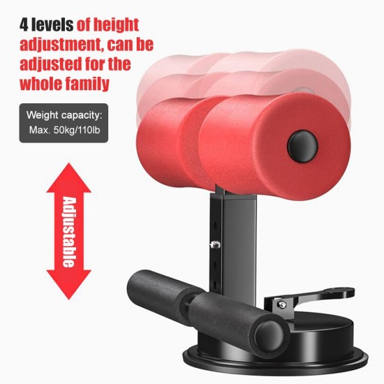 Portable Suction Sit Up Bar with Elastic Tension Rope 4 Adjustable Heights Push Up Trainer Muscle Training Equipment Portable Suction Sit Up Bar with Elastic Tension Rope 4 Adjustable Heights Push Up Trainer Muscle Training Equipment