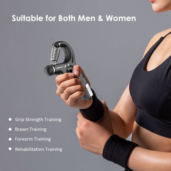 Hand Gripper Adjustable Resistance Hand Grip Strength Trainer Fingers Wrist Forearm Exerciser Workout Gear Home Gym Exercise Equipment Hand Gripper Adjustable Resistance Hand Grip Strength Trainer Fingers Wrist Forearm Exerciser Workout Gear Home Gym Exercise Equipment