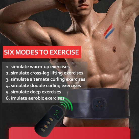Intelligent Unisex EMS Fitness Trainer Belt Electrical Muscle Stimulator Abdominal Muscle Sticker Home Muscle Training Device Intelligent Unisex EMS Fitness Trainer Belt Electrical Muscle Stimulator Abdominal Muscle Sticker Home Muscle Training Device