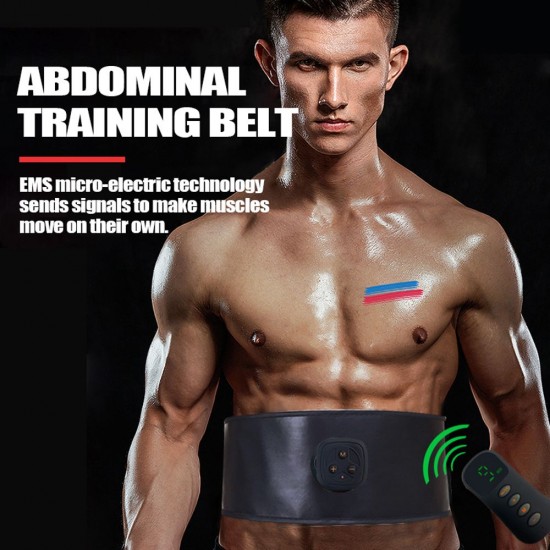 Intelligent Unisex EMS Fitness Trainer Belt Electrical Muscle Stimulator Abdominal Muscle Sticker Home Muscle Training Device Intelligent Unisex EMS Fitness Trainer Belt Electrical Muscle Stimulator Abdominal Muscle Sticker Home Muscle Training Device