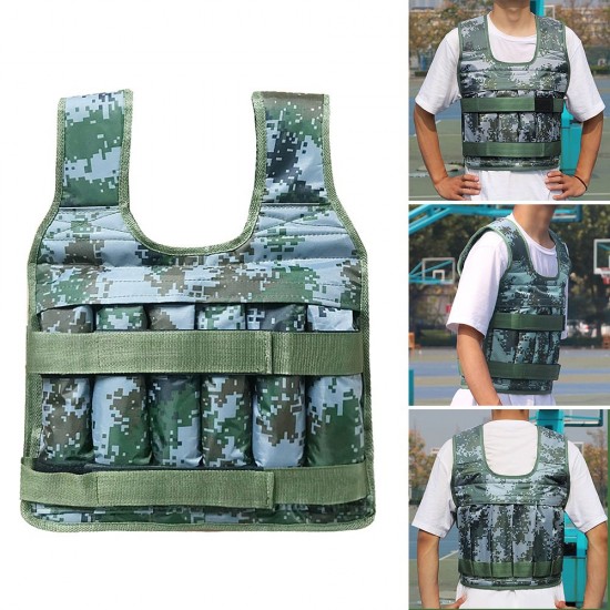 Max Loading 50kg Adjustable Weighted Vest Weight Jacket Oxford Exercise Weight Loading Cloth Strength Training (Empty) Max Loading 50kg Adjustable Weighted Vest Weight Jacket Oxford Exercise Weight Loading Cloth Strength Training (Empty)