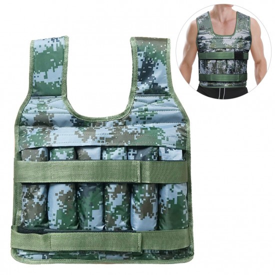 Max Loading 50kg Adjustable Weighted Vest Weight Jacket Oxford Exercise Weight Loading Cloth Strength Training (Empty) Max Loading 50kg Adjustable Weighted Vest Weight Jacket Oxford Exercise Weight Loading Cloth Strength Training (Empty)