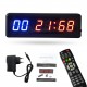 1.5in Gym Timer Stopwatch with Remote Countdown/up Clock for Home Gym Fitness Training Interval Timer Clock with Wall Mount Brackets 1.5in Gym Timer Stopwatch with Remote Countdown/up Clock for Home Gym Fitness Training Interval Timer Clock with Wall Mount Brackets