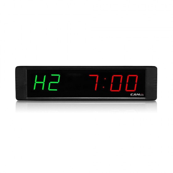 Gym Timer Stopwatch with Remote Control Countdown/up Clock for Home Gym Fitness Training LED Interval Timer Clock with Wall Mount Brackets Gym Timer Stopwatch with Remote Control Countdown/up Clock for Home Gym Fitness Training LED Interval Timer Clock with Wall Mount Brackets