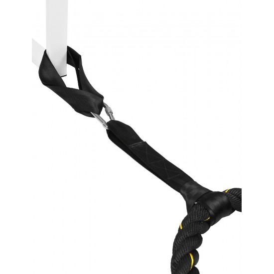 Battle Rope Anchor Strap Kit with Heavy Duty Reinforced 2 Nylon Straps & 1 Stainless Steel Carabiner Clip for Crossfit Ropes Home Gym Fitness & Training Rope Anchor Battle Rope Anchor Strap Kit with Heavy Duty Reinforced 2 Nylon Straps & 1 Stainless Steel Carabiner Clip for Crossfit Ropes Home Gym Fitness & Training Rope Anchor