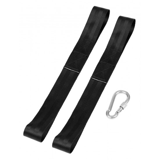 Battle Rope Anchor Strap Kit with Heavy Duty Reinforced 2 Nylon Straps & 1 Stainless Steel Carabiner Clip for Crossfit Ropes Home Gym Fitness & Training Rope Anchor Battle Rope Anchor Strap Kit with Heavy Duty Reinforced 2 Nylon Straps & 1 Stainless Steel Carabiner Clip for Crossfit Ropes Home Gym Fitness & Training Rope Anchor