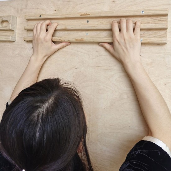 Wooden Hang Board Climbing Fingerboard Doorway Hand Strengthener Equipment for Training Finger Grip and Pull Up Wooden Hang Board Climbing Fingerboard Doorway Hand Strengthener Equipment for Training Finger Grip and Pull Up